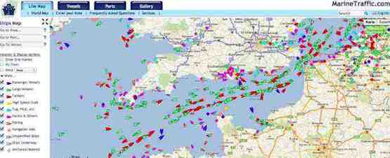 Marinetraffic Schiffe online